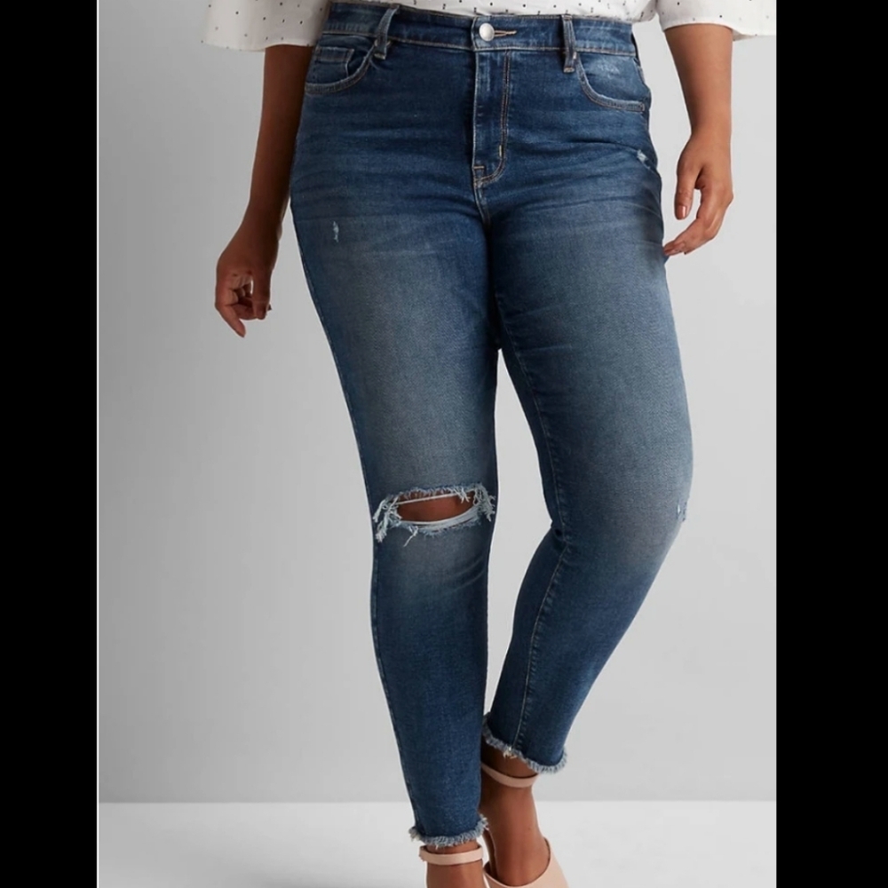 Lane Bryant Plus Size Versatile high rise skinny signature fit NWT size 28